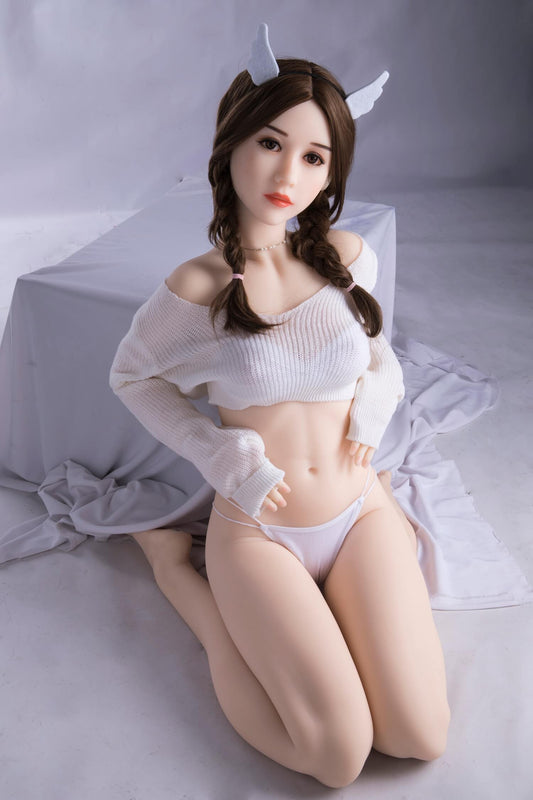 Feifei Sexpuppe mit Kleiner Brush Lebensgroße chinesische asiatische echte Liebespuppe