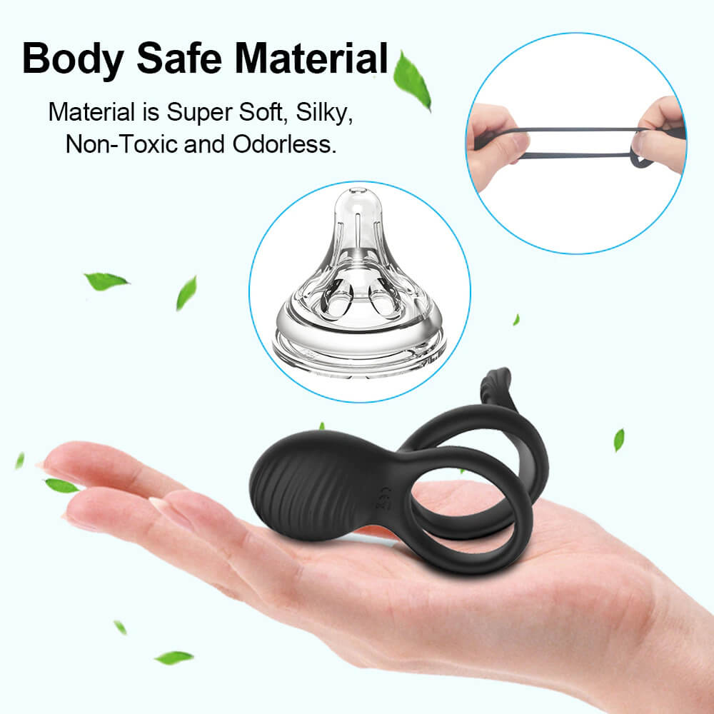 Wireless Remote Control Cock Ring Vibrator Clitoris Stimulation Sleeve Penis Ring Sex Toy for Men Chastity Cock Ring